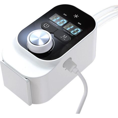 royaluxe -Kit d'irrigation goutte à goutte, système d'arrosage automatique de grande puissance pour dispositifs d'arrosage de plantes à débit d'eau réglable en pot, minuterie programmable à intervalle (1/5)