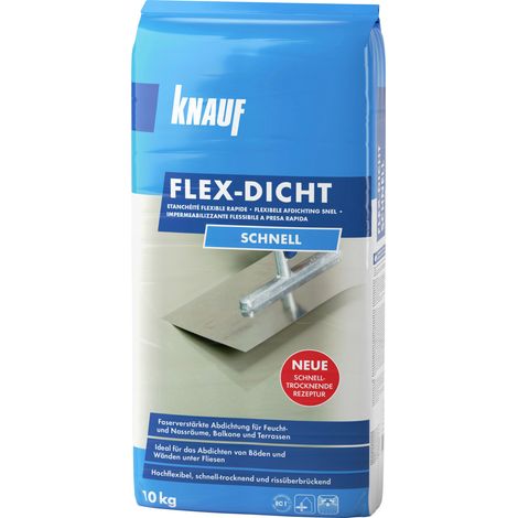 Knauf Flächenabdichtung Flex-Dicht schnell 10 kg Mörtel, Putz, Zement & Gips