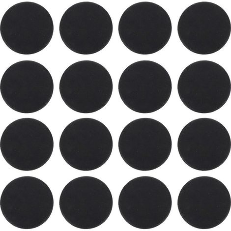 20 bouchons ronds en plastique pour fond de tirelire-3.8CM-Black (1/4)
