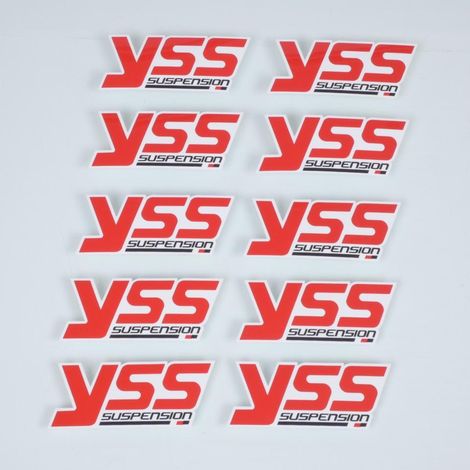 aufkleber sticker yss suspension rot weiß schwarz für motorrad