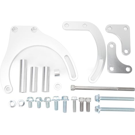 Halterung für Servolenkungspumpe, robustes und zuverlässiges Ersatzteilset für Chevy Big Block BBC-Motoren, silber (1/5)