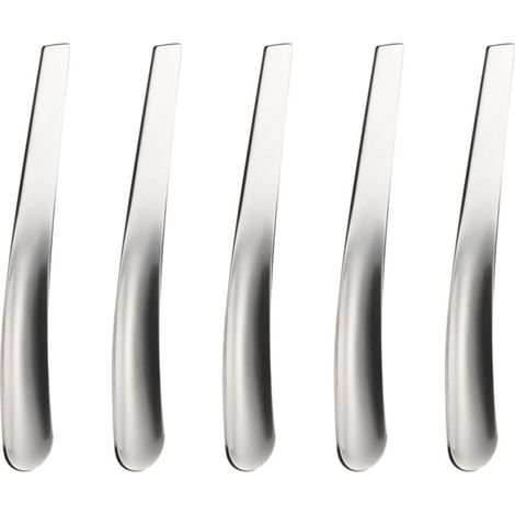 Cuillères à Œufs Robustes et Lisses Lot de 5 Argenté en Acier Inoxydable Cuisine et Dessert (1/5)