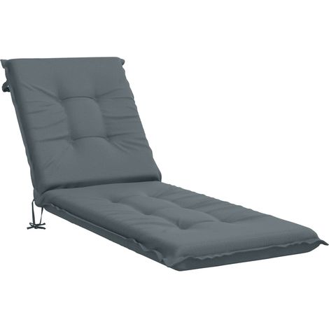 Sunlounger Cushion GEMERT 100% Polyester Blue 190 x 50 x 9 cm vidaXL (1/5)