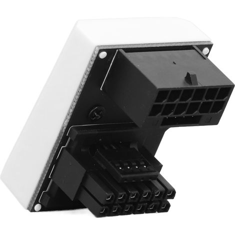 Adaptateur secteur coudé à 180° 12VHPWR 450W de type RVS inversé, connecteur 4 broches, pour RTX 4090, 4080 et 4070ti (1/5)