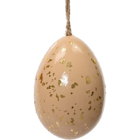 Kaemingk – Suspension de Pâques œuf, beige et doré