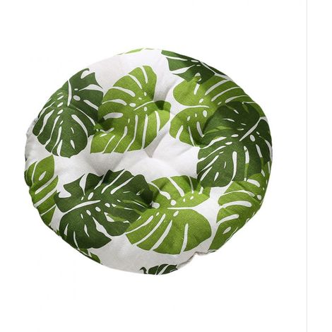 Lot de 4 coussins ronds pour chaise - 40 x 40 cm - Coussins pour chaise de jardin, balcon, terrasse