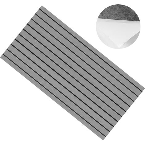 Tapis antidérapant pour sol de bateau, camping-car et marine en mousse EVA, revêtement de pont 240x60cm, gris et noir (1/5)