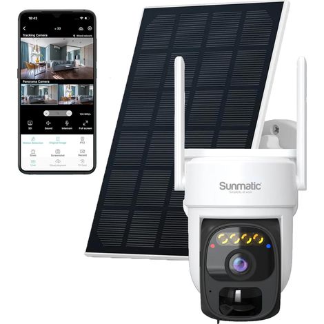 Caméra Surveillance Extérieure 2K WiFi 3MP Détection Intelligente (1/5)