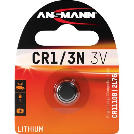 ANSMANN Lithium Batterie CR1/3N - CR11108/2L76 Batterie 3V, lange Haltbarkeit (1/2)