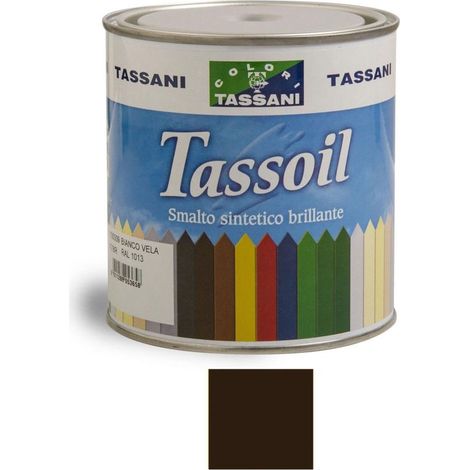 Tassoil Smalto Sintetico Brillante 750 ml Marrone RAL 8017