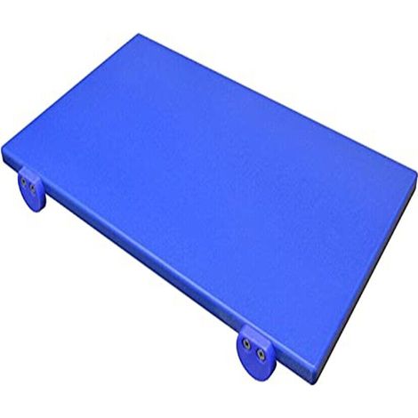 Tagliere in polietilene con fermi professionale euroceppi bianco o colorato cm50x40xh2 ad alta densita per contatto con alimenti - colorigenerali: BLU