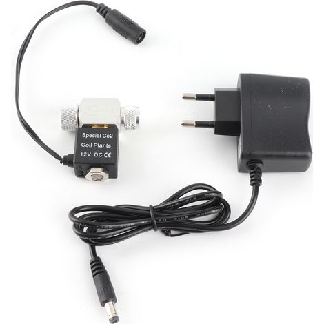 Électrovanne CO2 pour aquarium 12V silencieuse en alliage d'aluminium filetage M101 (1/5)