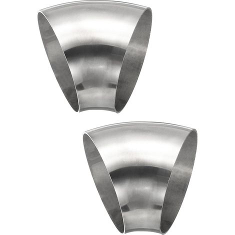 2pcs Coude À 45 Degrés À Mandrin, 80mm OD Coude D'Échappement En Acier Raccord De Tuyauterie D'Échappement Acier Inoxydable 304 pour Exhaust Pipe Stair Handrail HVAC (1/5)
