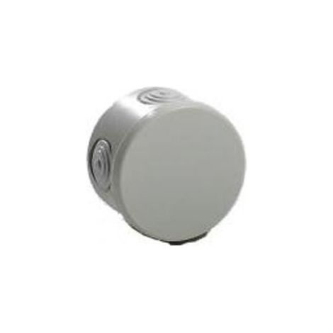 Caja de derivación estanca redonda Plexo - gris RAL7035 - 650°C - IP55 Ø70x45
