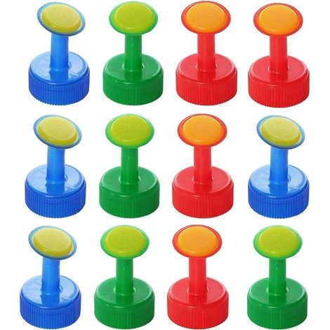 Lot de 12 bouchons d'arrosoir en plastique pour arrosoir en plastique pour arrosoir pour bouteille d'arrosage pour arrosoir en plastique pour semis de bonsaï (1/5)