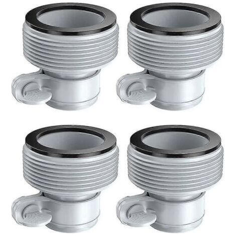 4pcs Garden Hose Conversion Adapter Reusable Hose Connectors for Filter Pump Ports Swimming Pool Accessories (1/3)