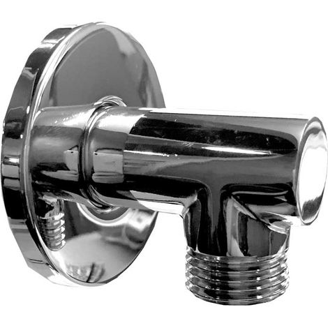 "PRESA ACQUA AD ANGOLO CON ROSONE LUSSO TONDO 1/2"""" x 1/2"