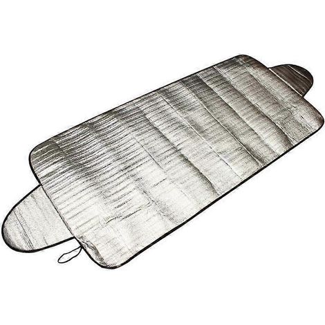 Pare-soleil de pare-brise anti-chaleur avec feuilles d'aluminium et perles de coton pour une protection optimale contre les intempéries et la neige. (1/5)