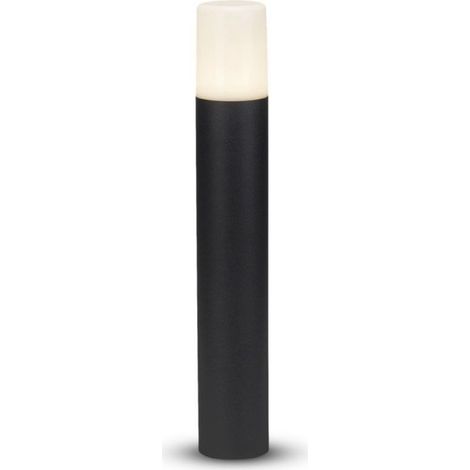 Lámpara de pie LED para jardín V-TAC, portalámparas GU10, blanco y negro, h 50 cm, IP54