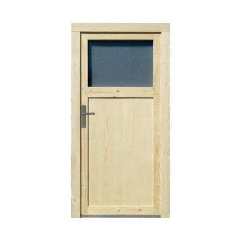 Nebeneingangstür Fichte natur Modell K, B980 x H1980 mm, LI