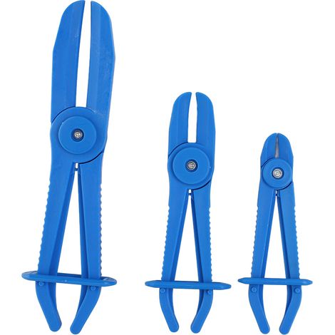Set mit 3 flexiblen Schlauchschellen (Nylon, Blau) - ManoMano (1/5)