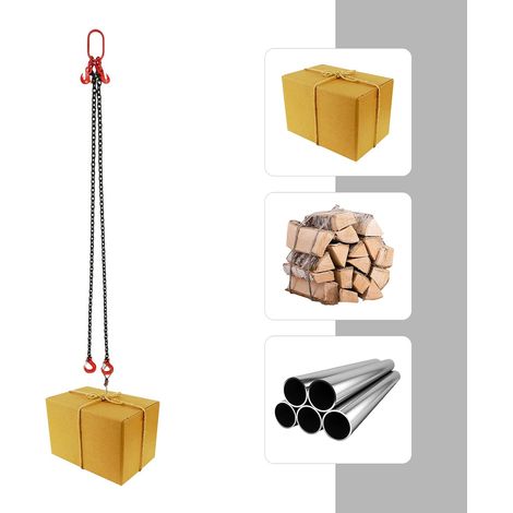 Chaîne de levage 2T, 2 brins en acier allié, outil de levage, haute résistance (1/5)