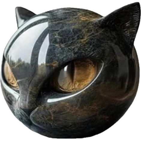 Halloween Chats résine Sculpture Bureau décors durabilité Chats Figurine Festif Bureau Presse-Papier pour Amoureux des Animaux de Compagnie Boule résine Figurine (1/5)