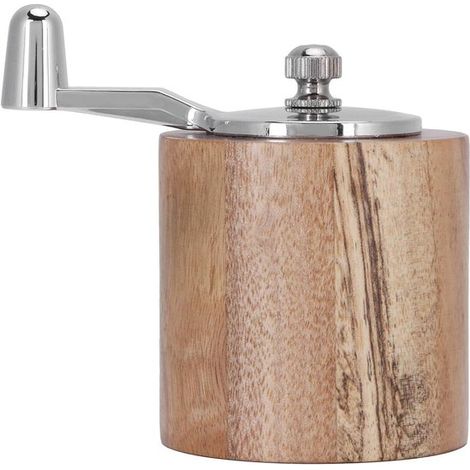 Molinillo，utensilio para especias，molinillo manual portátil con núcleo de cerámica，el hogar y exteriores (amarillo)