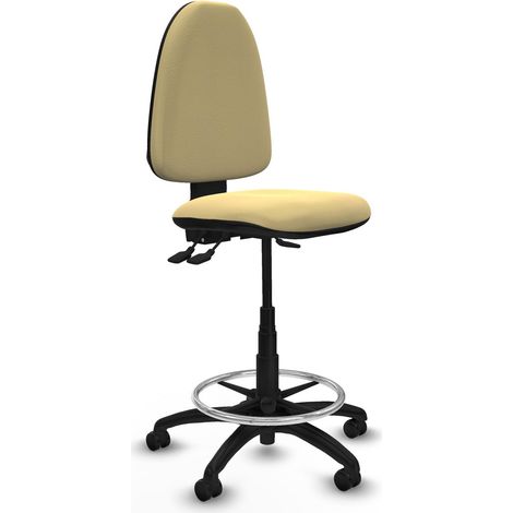 Piqueras y Crespo Bürostuhl Kunstleder Creme