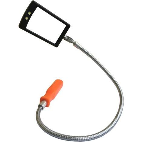 QORVA-Miroir d'inspection flexible et télescopique à LED en acier inoxydable, rotation à 360 degrés pour une meilleure visibilité, idéal pour Noël, un anniversaire ou la fête des pères.