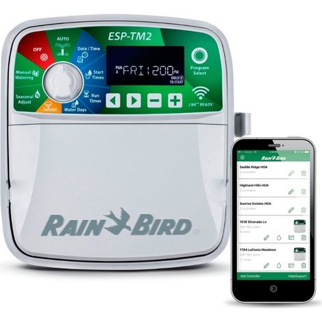 Programador de Riego Rain Bird ESP-TM2 Interior 12 Zonas