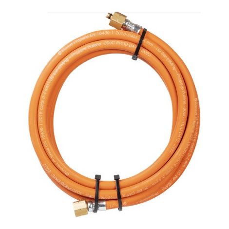 Tuyau gaz flexible 4m D4mm – SI780021 – 2 raccords rotatifs BSP 3/8" G – Haute pression jusqu'à 30 bar – Agréé EN16436-1 – Sievert (1/2)