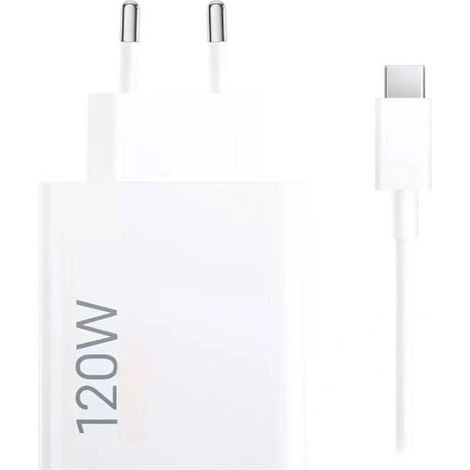 Chargeur rapide Xiaomi 120 W, adaptateur secteur européen HyperCharge de type A, câble d'un mètre (1/2)