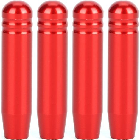 Pomelli per serratura porta in alluminio di lusso Akozon, copri pomello per BMW Serie 3 E90 2004-2013, 4 pezzi (rosso) (1/5)