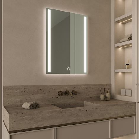 LOMAZOO Miroir de salle de bain rectangulaire 60 x 80 cm -
