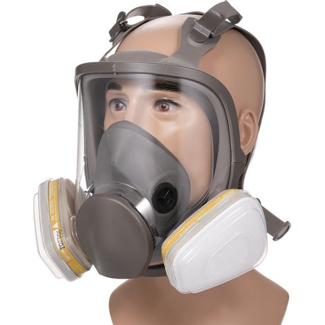 Masque complet anti-virus 18 en 1 1 corps de masque + 2 boîtes de filtres anti-poison n°7 + 2 couvercles de filtre + 10 morceaux de coton filtrant + 2 cotons filtrants ronds + 1 sac de rangement (1/5)