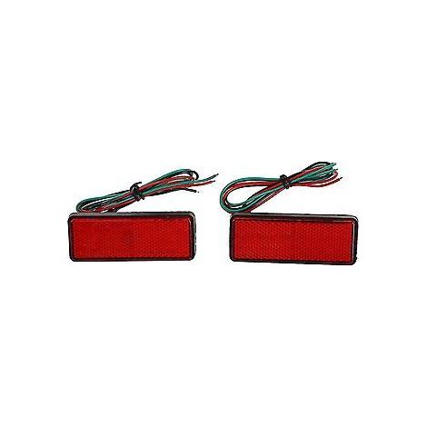 2x rote LED-Reflektor-Rück-, Brems- und Positionsleuchten für LKW, Anhänger, ATV, Wohnmobil, SUV