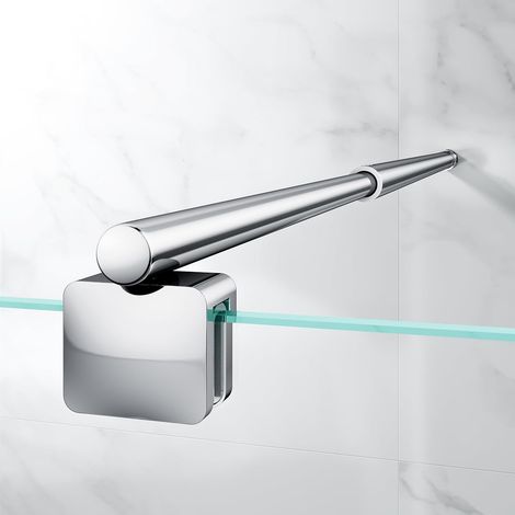 Barre de soutien pour paroi de douche 66,5-125,8 cm, chromé (1/5)