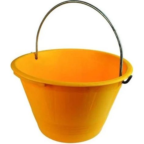 Secchiello Extra Manux con manico e occhiello zincato : Colore - Giallo