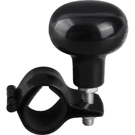 Boule de volant universelle Noir Poignée ergonomique robuste pour conduite facile et style élégant compatible majorité véhicules (1/4)