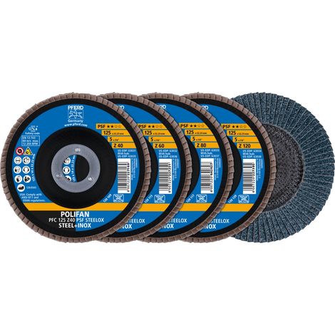 PFERD TOOLS 69198300 Fächerschleifscheibe Durchmesser 125 mm 1 Set (1/2)