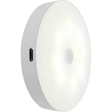 Veilleuse avec détecteur de mouvement - Lampe de chevet - Lampe de bureau magnétique - Lampe de nuit rechargeable avec protection oculaire - Lampe LED réglable