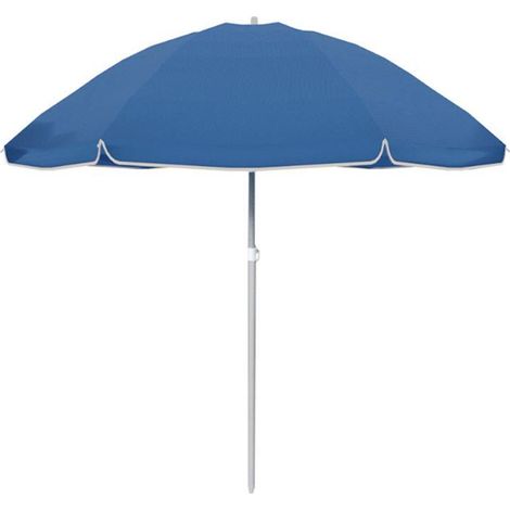 Marbueno Sombrilla Oxford Aluminio Color Azul 240 cm Jardín Playa