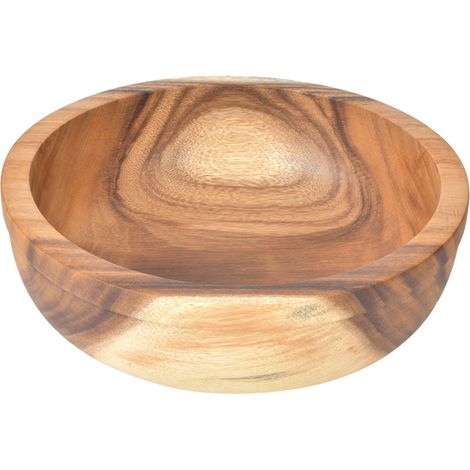 Holzschüssel – Vielseitiger Behälter für Suppe, Obstsalat, Kochen und Mahlzeiten – 32,5 x 10,5 cm (1/5)
