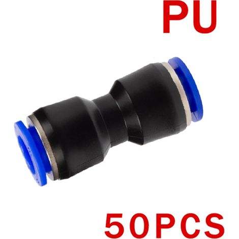 (PU(10PCS)-4mm)5PCS Raccord pneumatique pour tuyau, connecteur de tuyau, raccord rapide pour tuyau d'air et d'eau (1/5)