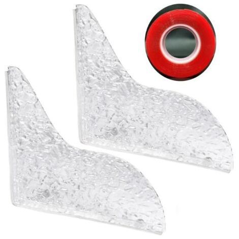 Lot de 2 protections anti-éclaboussures en acrylique durable avec de rechange pour baignoire