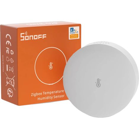 Sensore di temperatura e umidità, alta precisione, compatibile con Zigbee, SNZB-02P, confezione da 1. (1/2)