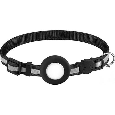 Collier pour chat avec support AirTag – Réfléchissant – Résistant eau et rayures – Tube adresse inclus (1/5)