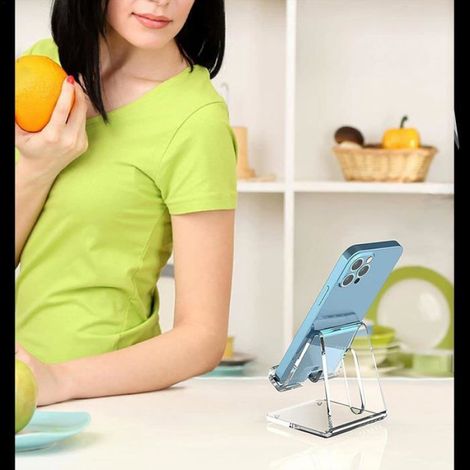 téléphone Transparent pour Le Bureau - téléphone Portable Compatible avec téléphone 4 à 10 Pouces, Interrupteur, Tablette (1/5)