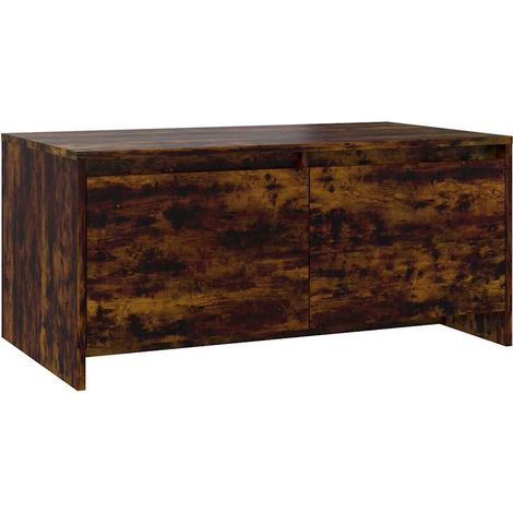 Maison Exclusive - Couchtisch Räuchereiche 90x50x41,5 cm Holzwerk (1/5)